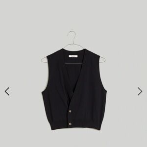 Madewell Asymmetric Button Sweater Vest
